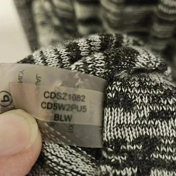 Calvin Klein Cowl Neck Gray Marled Sweater Pleated Dress Size Medium - Picture 14 of 14